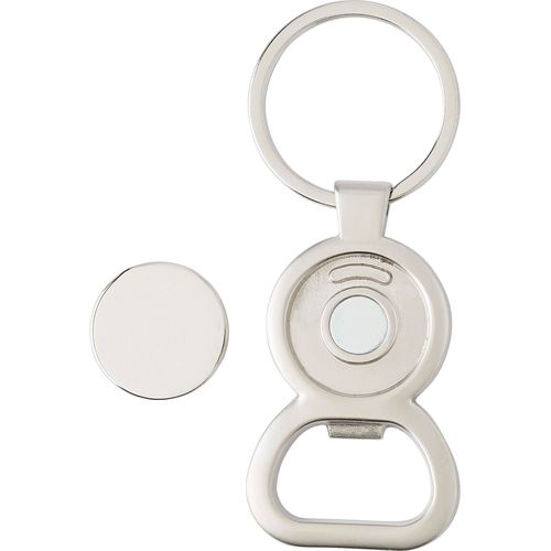 Porte-clés en métal avec décapsuleur Soren Porte-clés en métal avec décapsuleur Soren