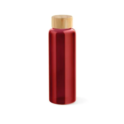Indus Trinkflasche aus Borosilikatglas mit Bambusdeckel, 510 ml
