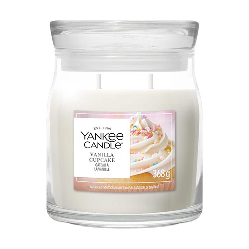 Yankee Candle Vanilla Cupcake Medium Jar bougie parfumée Yankee Candle Vanilla Cupcake Medium Jar bougie parfumée