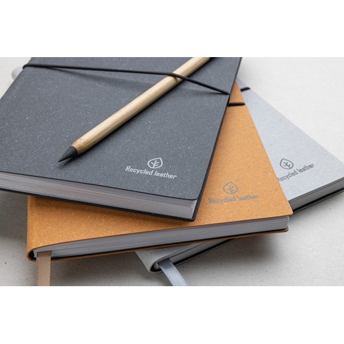A5 GRS recycled leather notebook A5 GRS recycled leather notebook