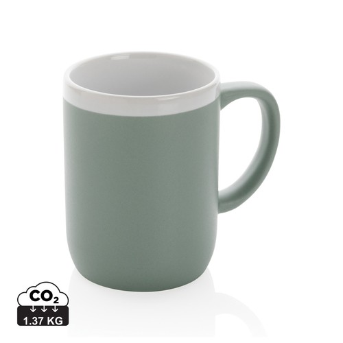 Ceramic mug with white rim 300ml Ceramic mug with white rim 300ml