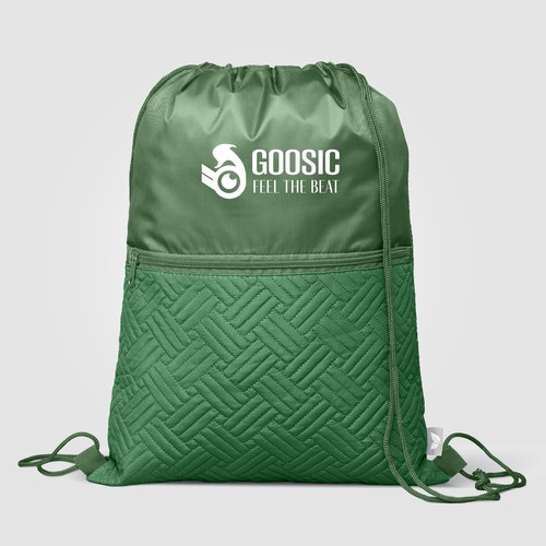 Borsa trapuntata con coulisse in materiale riciclato Sora - 6L Borsa trapuntata con coulisse in materiale riciclato Sora - 6L