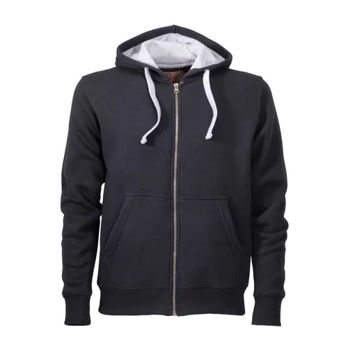 Felpa da uomo a zip intera, con cappuccio e 2 tasche frontali Felpa da uomo a zip intera, con cappuccio e 2 tasche frontali