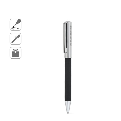 SLAUGHTER. Stylo à bille documentaire en acier inoxydable avec une finition brillante et une encre noire SLAUGHTER. Stylo à bille documentaire en acier inoxydable avec une finition brillante et une encre noire