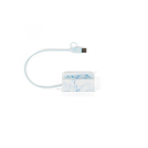 BERNERS HUB. Hub en ABS recyclé avec entrées et sorties principales