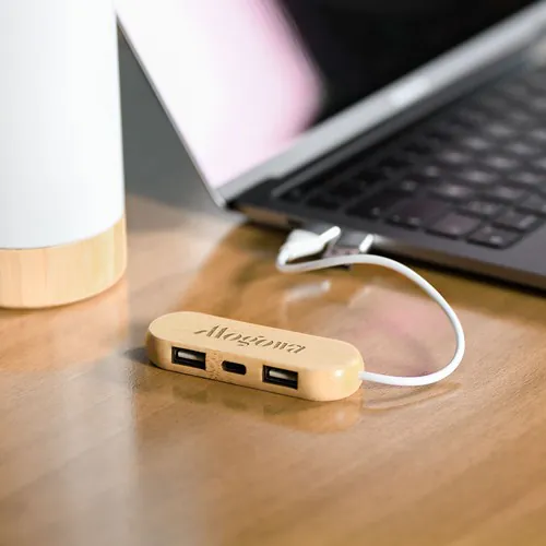 BAMBOO HUB WITH USB PORTS