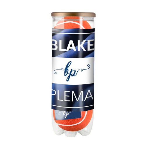 Tube coloured tennis balls