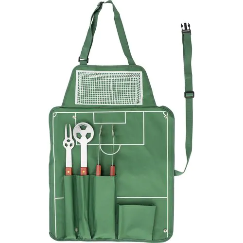 Nylon (600D) schort met barbecue set Christina