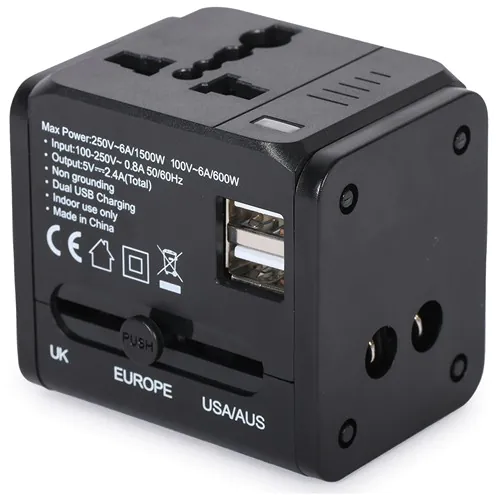 ADAPTADOR DE ENERGÍA UNIVERSAL DE PLÁSTICO
