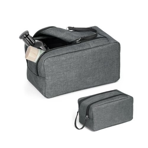 WAYNE. Hoge dichtheid 600D toilettas met handvat WAYNE. Hoge dichtheid 600D toilettas met handvat
