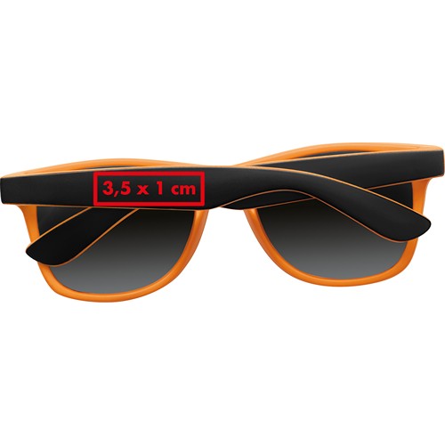 Bicoloured sunglasses with mirrored lenses