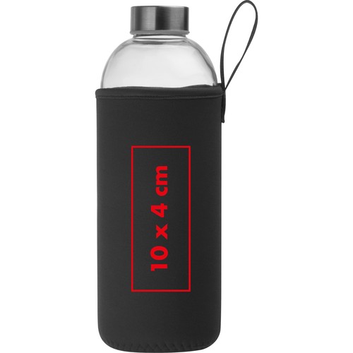 1000 ml glass bottle with neoprene sleeve