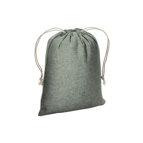 Pochon cadeau en coton recyclé 150 g/m2, 15 x 20 cm