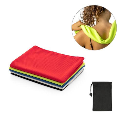 BERNAL. Recycled polyester (100% rPET) fitness cooling towel with non-woven pouch BERNAL. Recycled polyester (100% rPET) fitness cooling towel with non-woven pouch