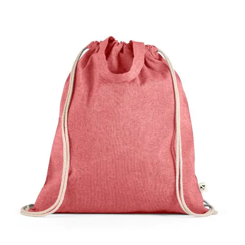RISSANI. Drawstring bag with recycled cotton (70%) and polyester (30% rPET) (140 g/m²)