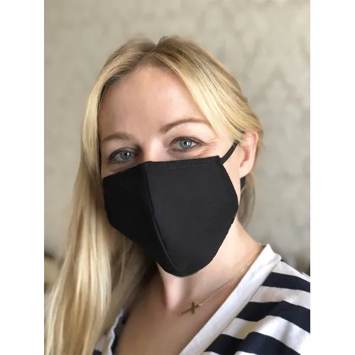BLACK-BLACK cotton face mask BLACK-BLACK cotton face mask