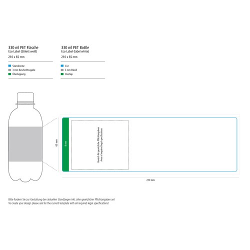 Acqua frizzante, 330 ml, Eco Label (GER)