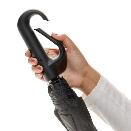 Yara 21" AWARE™ RPET solid colour umbrella with carabiner Yara 21" AWARE™ RPET solid colour umbrella with carabiner