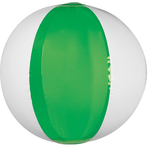 Ballon de plage bicolore coloré/transparent