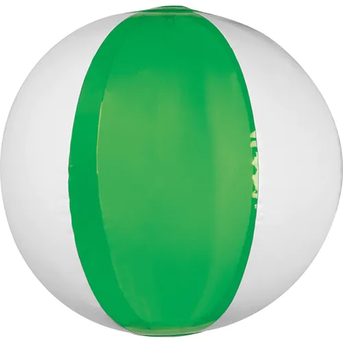 Ballon de plage bicolore coloré/transparent