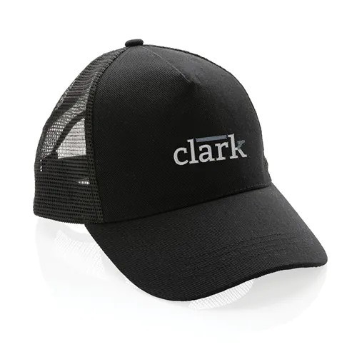 Casquette filet 5 panneaux coton recyclé Impact AWARE™ Casquette filet 5 panneaux coton recyclé Impact AWARE™
