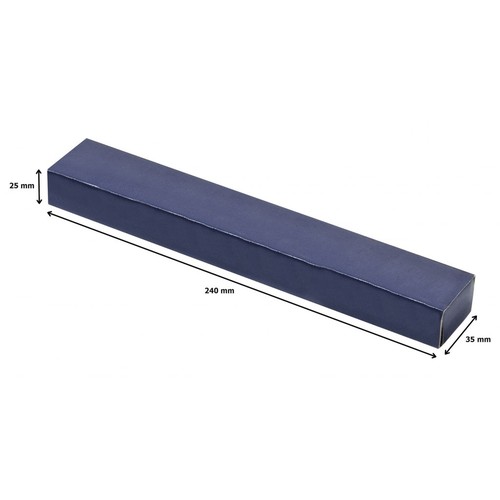 BOÎTE CARTON BLEU 240X35 H 25 MM BOÎTE CARTON BLEU 240X35 H 25 MM