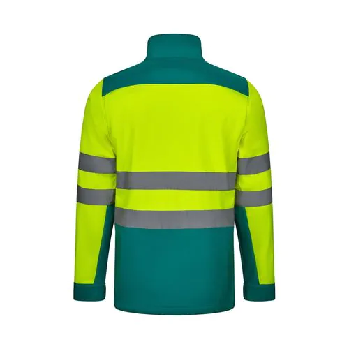 VL HESTIA. Two-tone soft shell jacket (280g/m²), in polyester (96%) and elastane (4%)