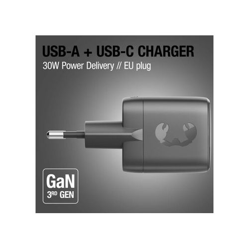 Fresh 'n Rebel 30W Fast Charger GaN USB-C & USB-A