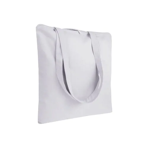 220 g/m2 cotton shopping bag, long handles, zip closure