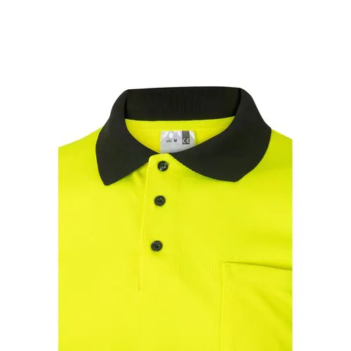 VL CUPID. Polo piqué bicolore (160g/m²) à manches courtes, en polyester (100%)