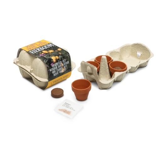 Growing kit - Eggcarton (personalized)