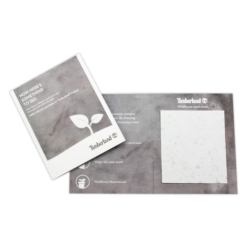 Card with 1 sheet of seedpaper