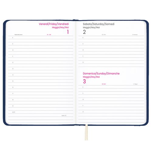 2026 daily planner with hard PU cover