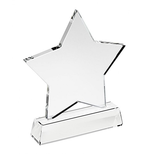 TROPHY STAR OF GLASS mm120 base h 30 TROPHY STAR OF GLASS mm120 base h 30