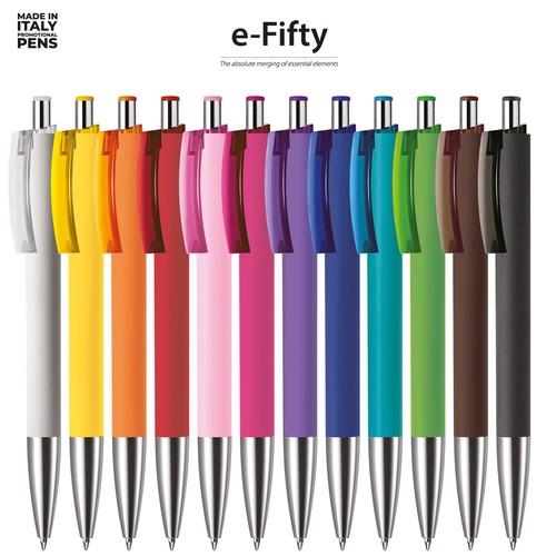 Penna a Sfera a scatto e-Fifty Soft