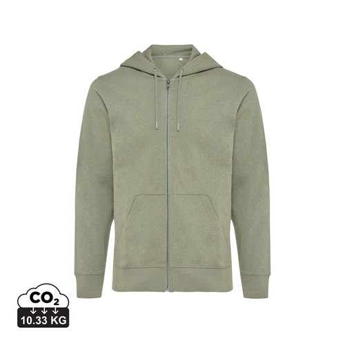 IQONIQ Abisko gerecycled katoen hoodie met rits