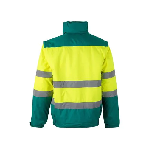 VL JUPITER. Tweekleurig gewatteerd jack (180g/m²) van polyester (100%) met PU-coating