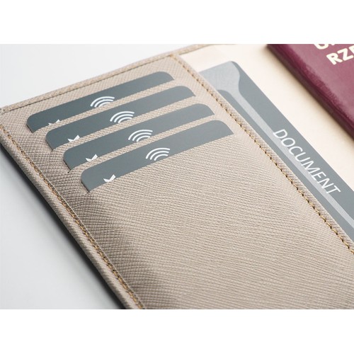Custodia per passaporto con blocco RFID