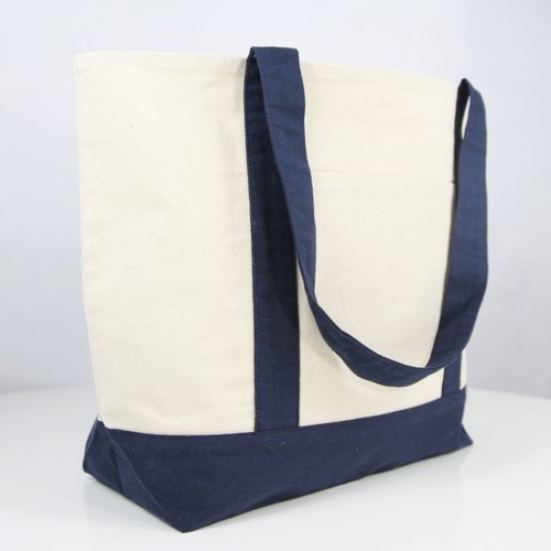 Cabas coton OXFORD recyclé - Bleu Marine