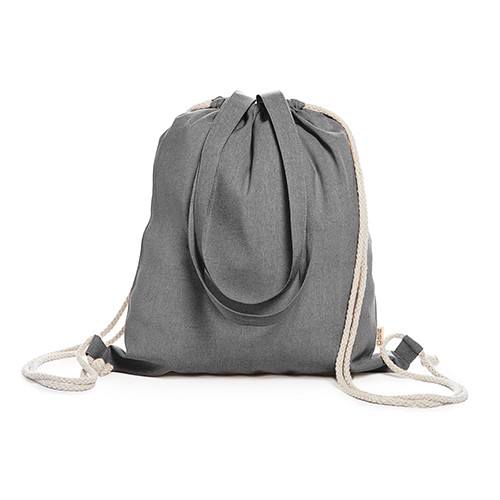 Shopping bag/drawstring backpack 140 g/m2 Noir Shopping bag/drawstring backpack 140 g/m2 Noir
