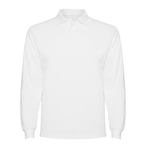 Polo de manga larga en piqué de algodón EMERA LONG