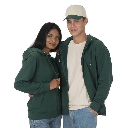 Felpa con cappuccio unisex 100% tessuto rigenerato
