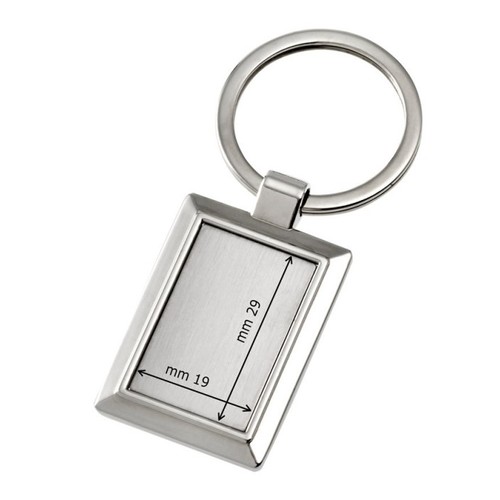 PORTE-CLÉS PLAQUE RECTANGULAIRE POLIE PORTE-CLÉS PLAQUE RECTANGULAIRE POLIE
