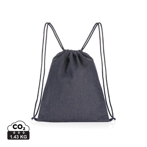Impact AWARE™ recycled denim drawstring backpack Impact AWARE™ recycled denim drawstring backpack