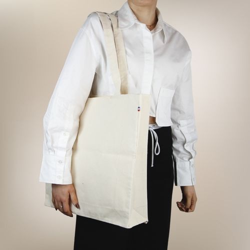 Cabas coton GASPARD 250 BIO - Ecru Cabas coton GASPARD 250 BIO - Ecru