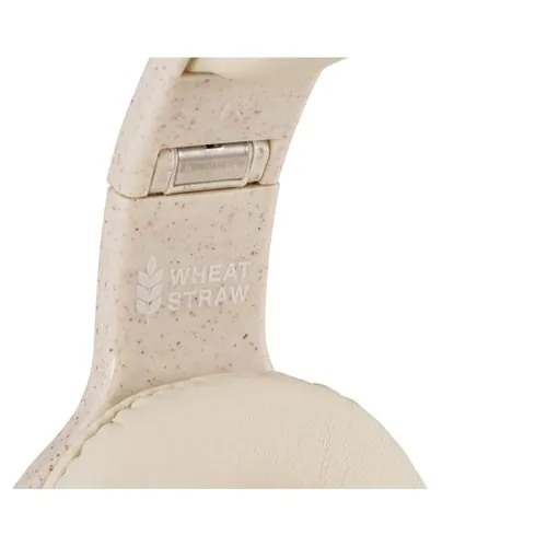 FEYNMAN. Cuffie wireless pieghevoli con batteria di 4 ore in paglia di grano e ABS FEYNMAN. Cuffie wireless pieghevoli con batteria di 4 ore in paglia di grano e ABS