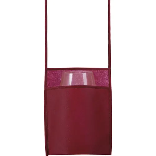 BANDOLERA PORTA VIDRIO TNT (70 g/m²) CON FUELLE, BANDOLERA 100 cm