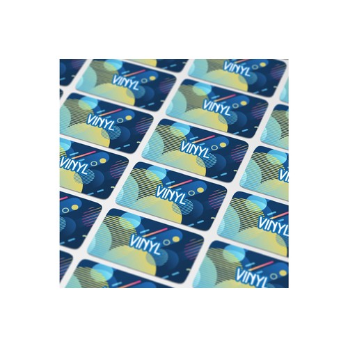 Vinyl Sticker Rectangle 50x20mm Vinyl Sticker Rectangle 50x20mm