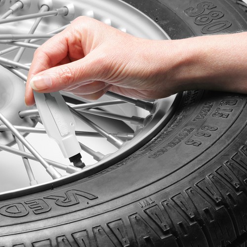 Contrôleur de pneu avec dévisse valve et scala