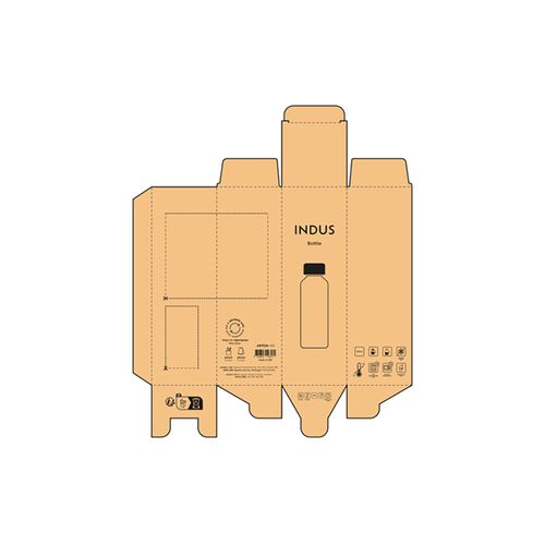 Borraccia Indus 510ml in vetro borosilicato con tappo in bambù